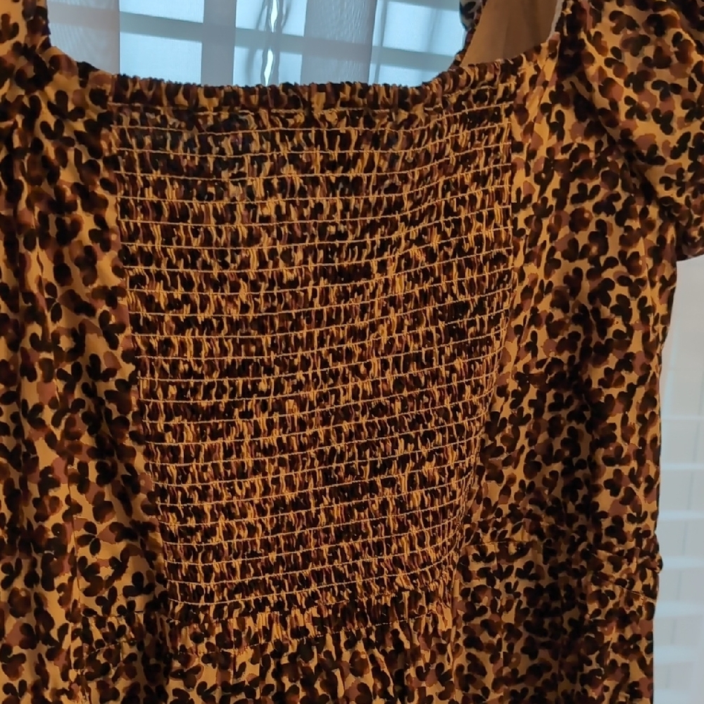 GAP Leopard Print Ruffle Sleeve Dress - Picture 5 of 5